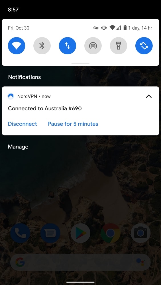 nordvpn phone