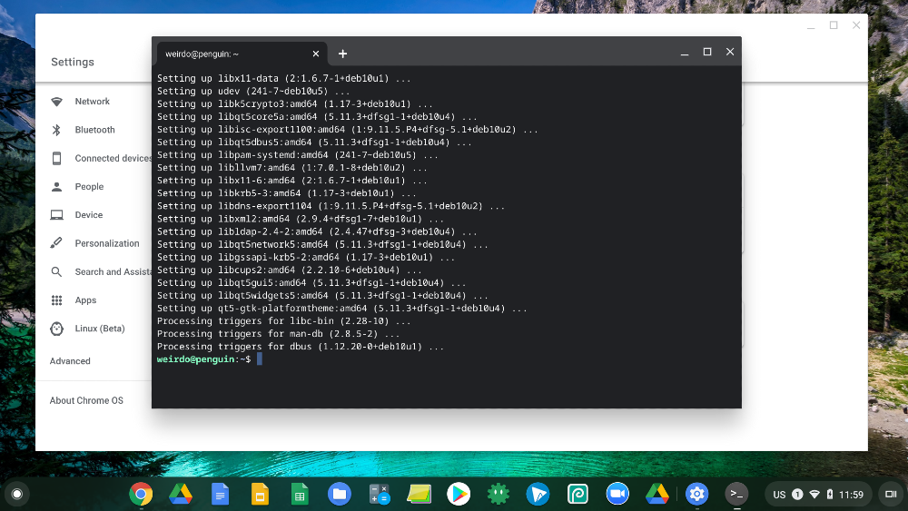 how to get linux on chromebook