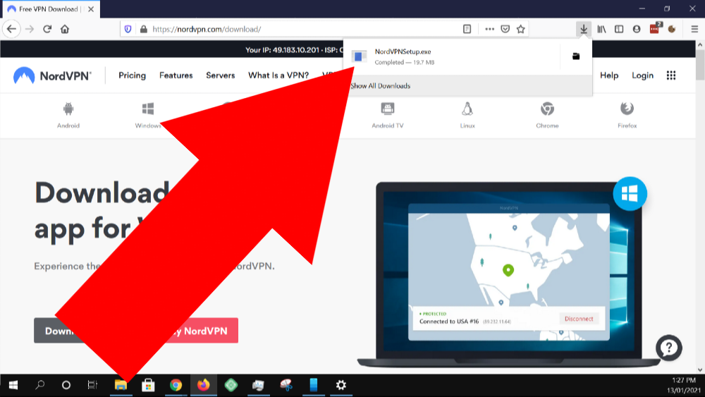 how to set up nordvpn on windows 10