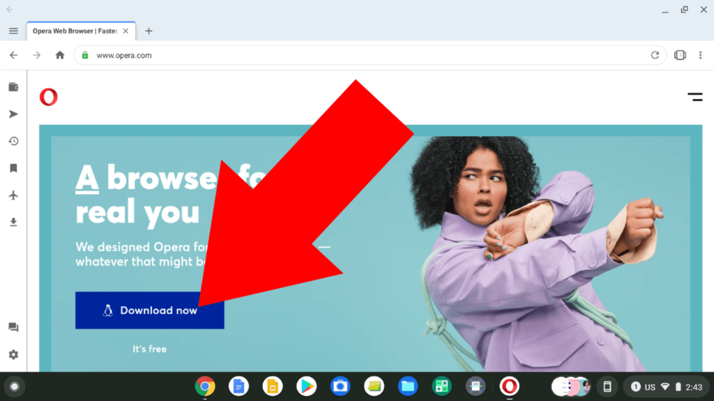 opera browser chromebook