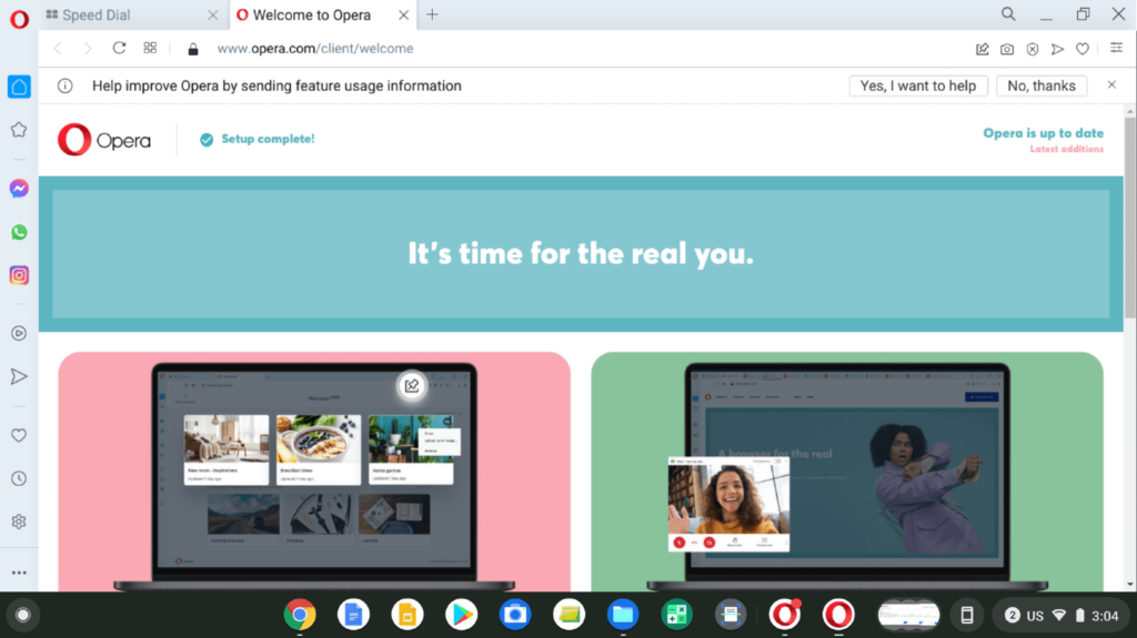 opera gx browser chromebook