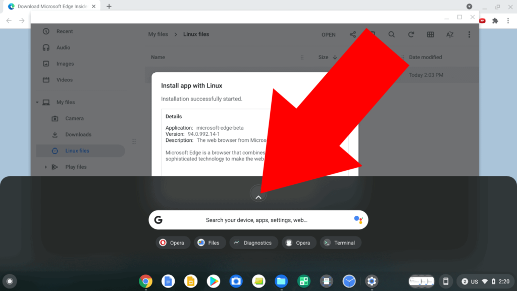 install edge on chromebook