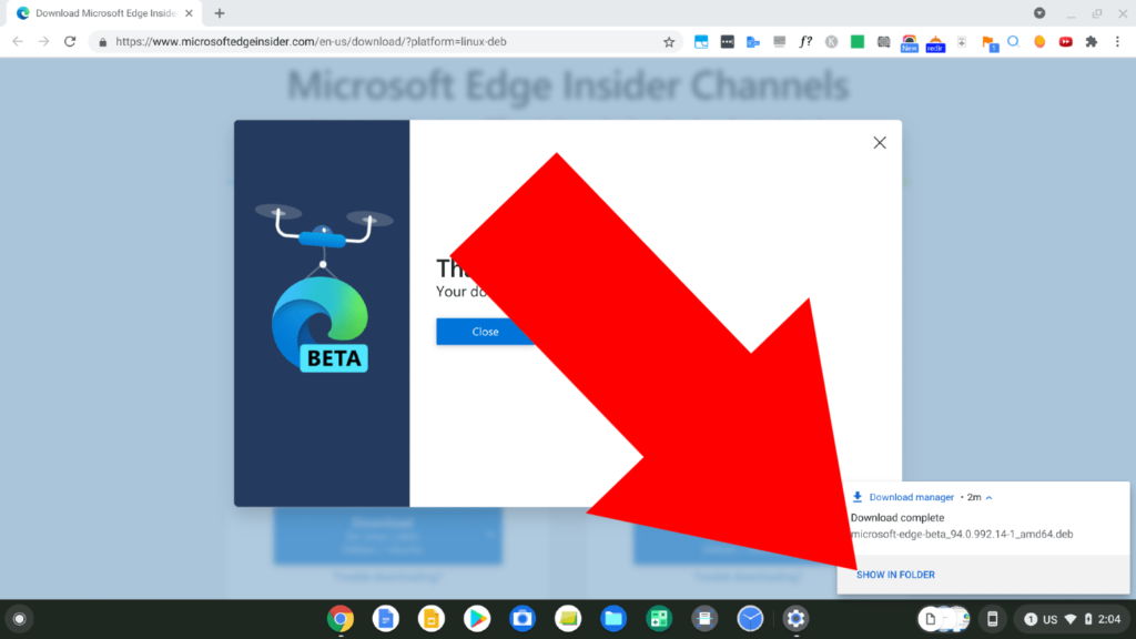 microsoft edge for chromebook