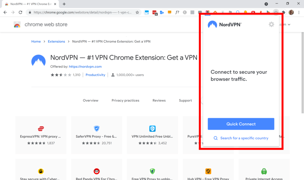 nord vpn google chrome