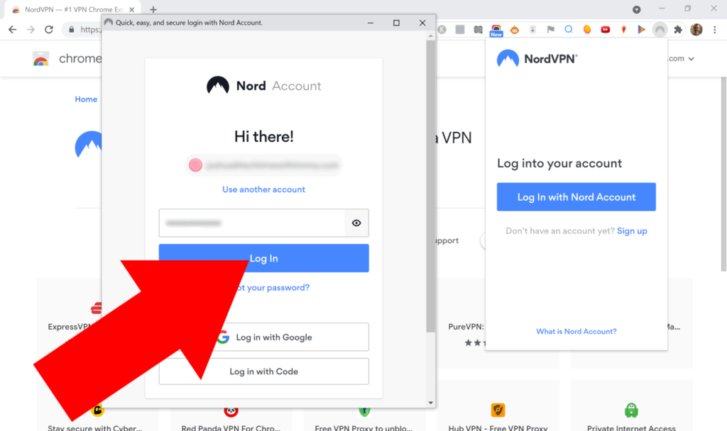 nordvpn google chrome extension