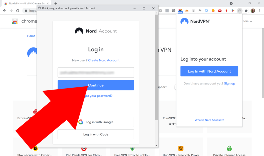 nordvpn google extension