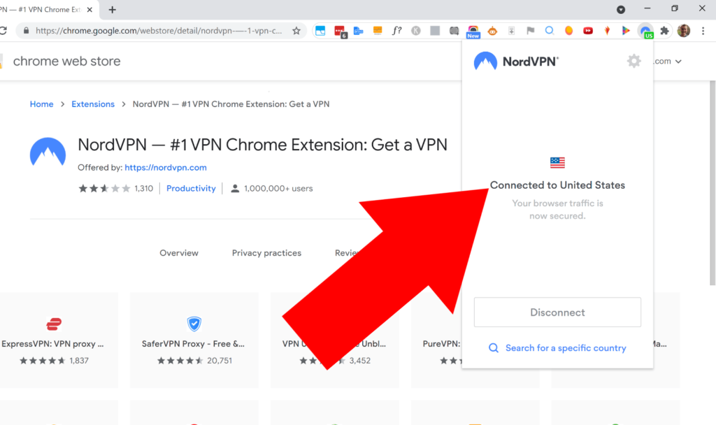 vpn nord chrome