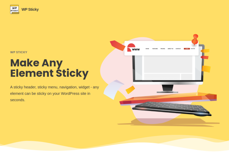 Easily make any element on your page sticky