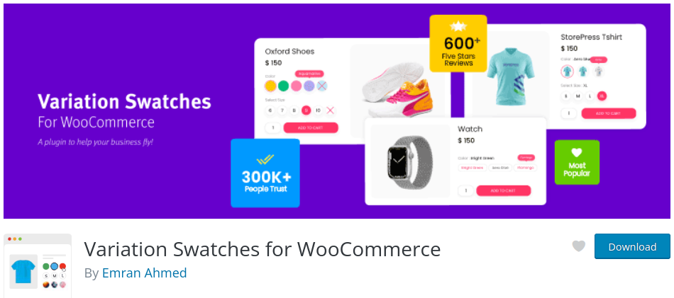 Variation Swatches for WooCommerce