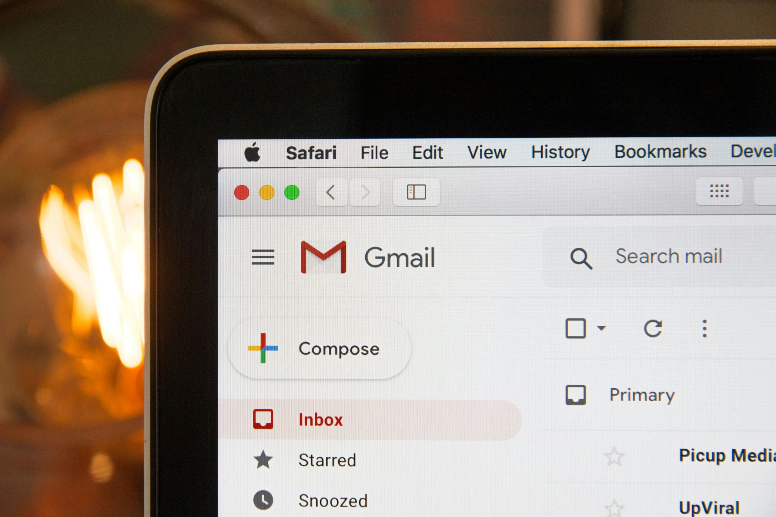 gmail closeup